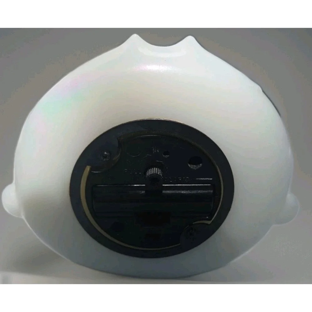 Fenton Hand Painted Floral Milk Glass‎ Alarm Desk Clock Signed Hand Painted